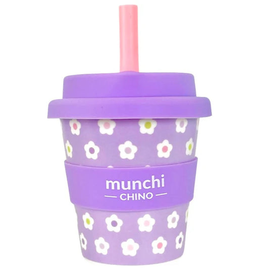 Munchi Babychino Cup - Purple Daisy