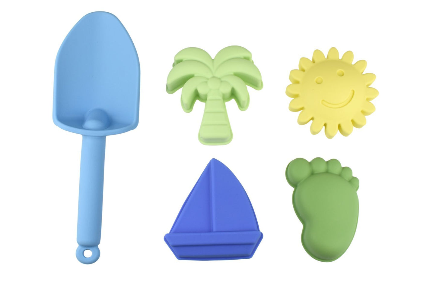 6 Piece Silicone Beach Set - Blue Gelato