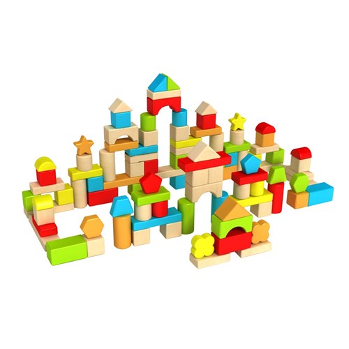 TimberBlocks - 100 Piece Wooden Block Set