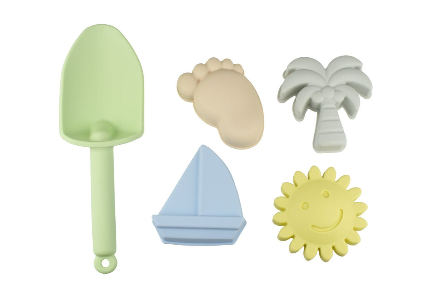 6 Piece Silicone Beach Set - Pastel Gelato