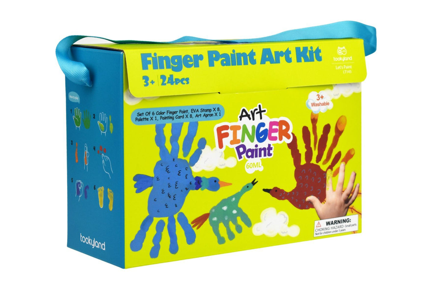 Finger Paint Art Craft Kit with Art Smock