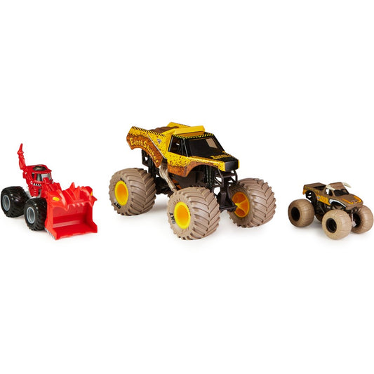 Monster Jam 1:24 & 1:64 Trucks 3 Pack - Shake N’ Quake