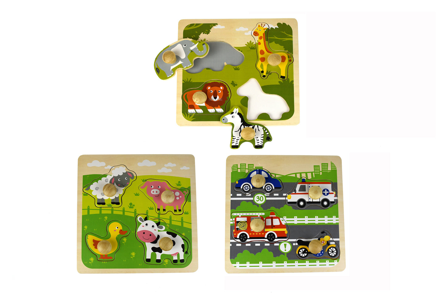 Animal Large Peg Puzzle Assorted*