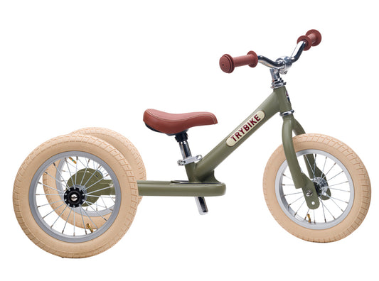 Trybike - Matt Green Vintage with Cream Tyres *PRE ORDER*