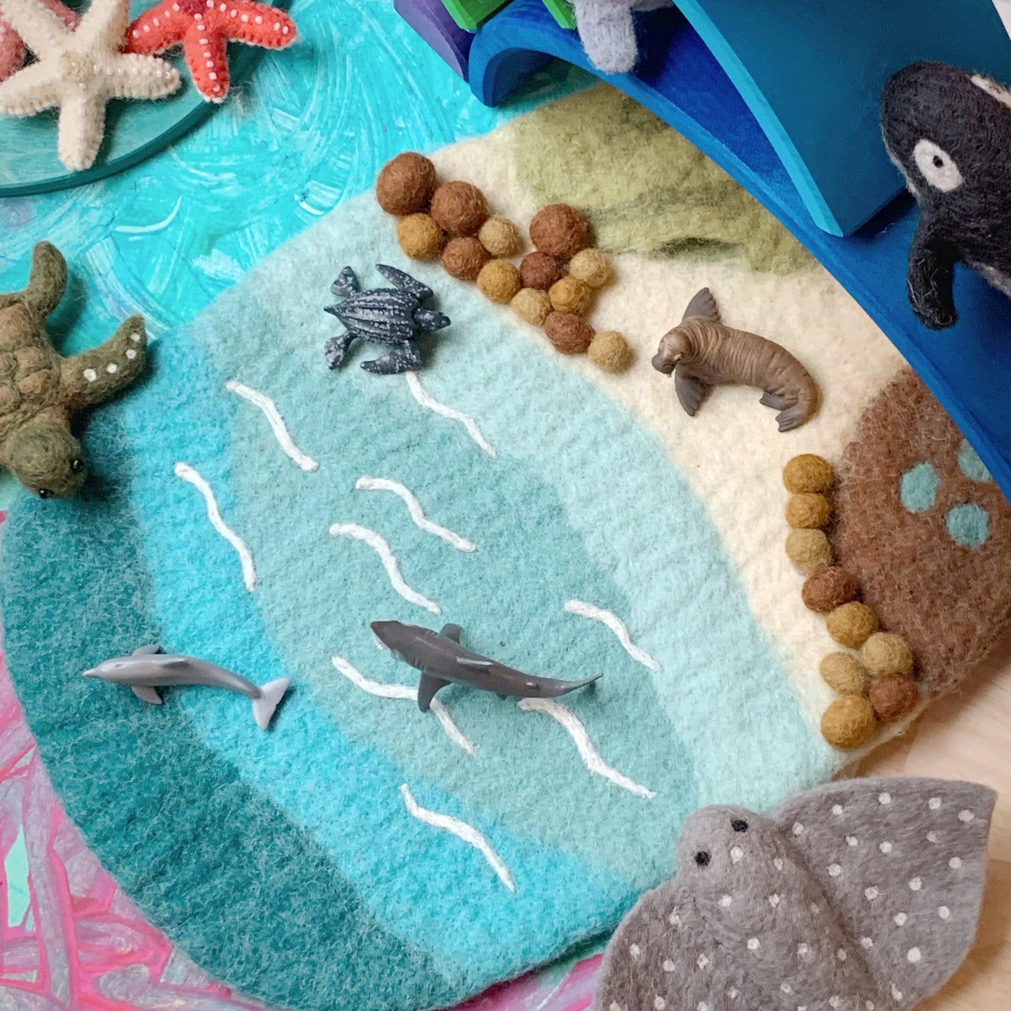 Sea, Beach & Rockpool Play Mat Playscape