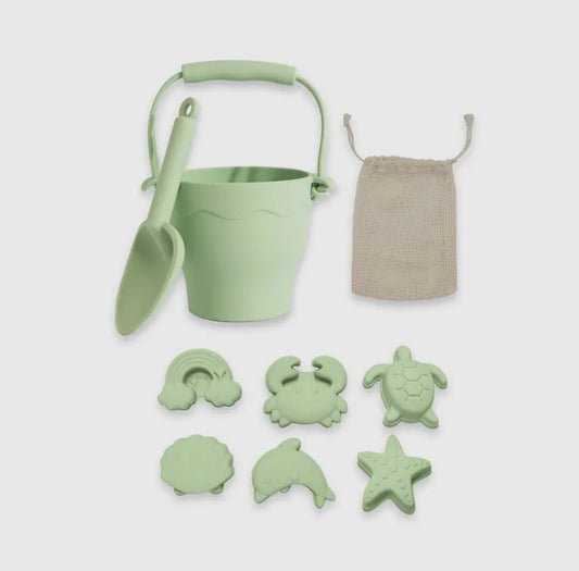 8pc Bucket & Spade Set - Light Green