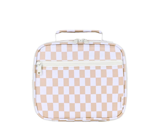 Caramel Check Mini Insulated Lunch Bag