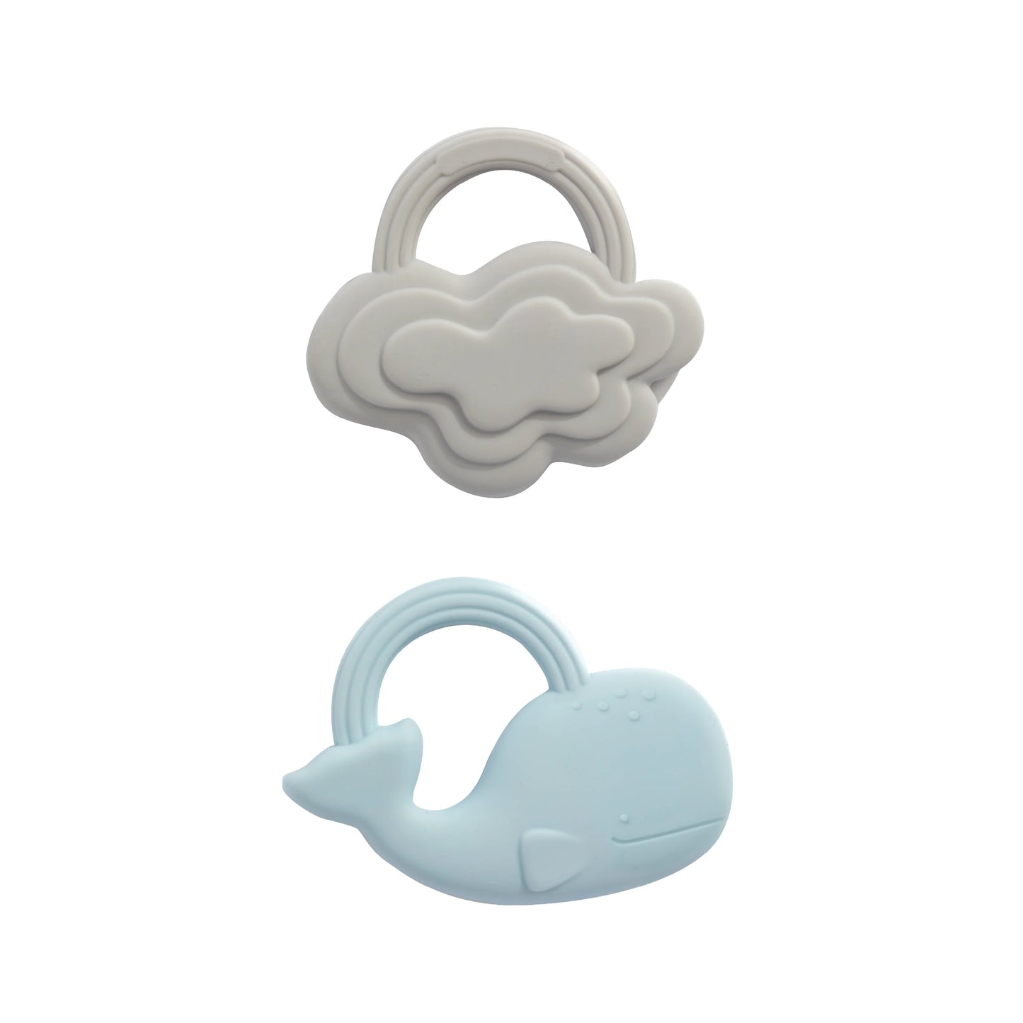 Silicone Teether 2 Pack - Whale & Cloud