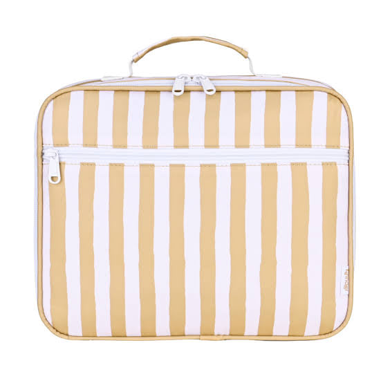 Mustard Stripe Junior Insulated Lunch Bag - Kinnder