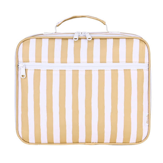 Mustard Stripe Junior Insulated Lunch Bag - Kinnder