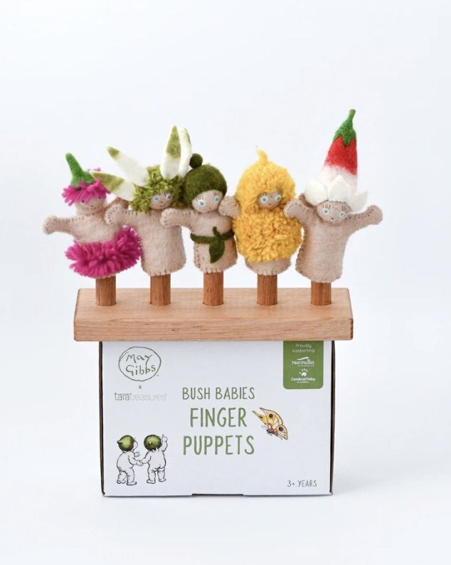 May Gibbs' Bush Babies Felt Finger Puppet Set