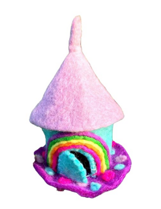 Felt Rainbow Shimmer Tiny Home