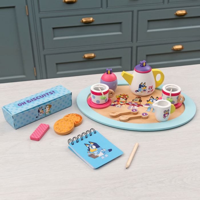 Bluey Wooden Tea Party Set