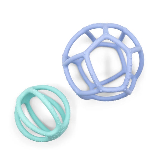 2 Pack Sensory Ball & Fidget Ball - Soft Blue & Soft Mint