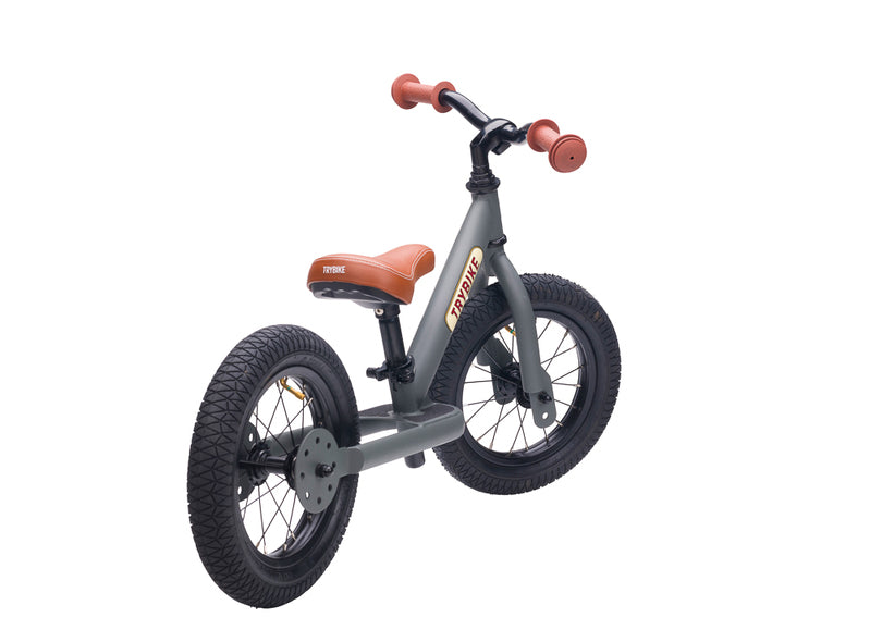 Trybike - Matt Grey Vintage with Brown Seats & Grips