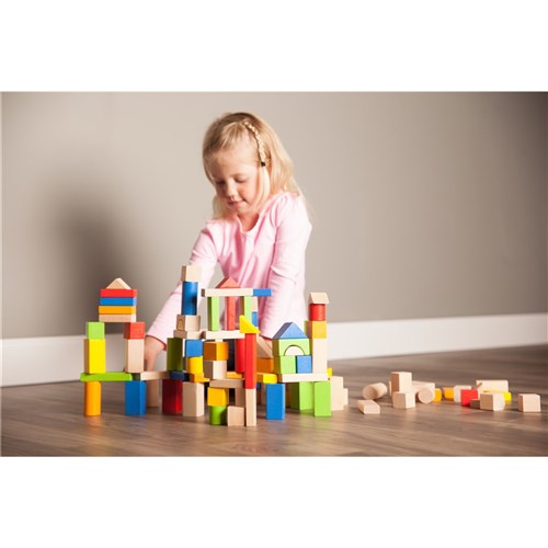 TimberBlocks - 100 Piece Wooden Block Set