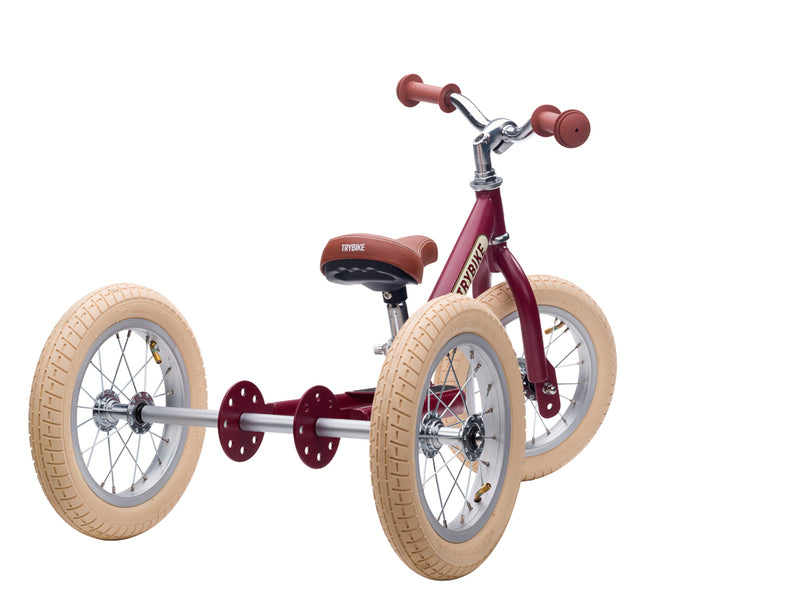 Trybike - Matt Red Vintage with Cream Tyres *PRE ORDER*