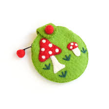 Felt Mushroom Purse - Tara Treasures