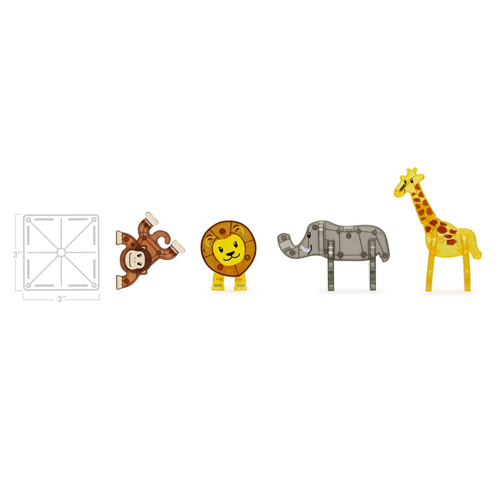 MAGNA-TILES Safari Animal 25pc Set