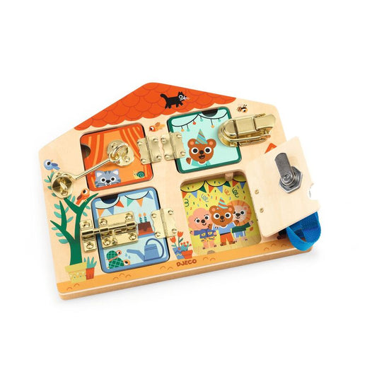 Cabanalock Wooden Puzzle with 4 metallic locks