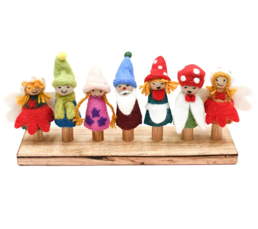 Fairies & Gnomes Finger Puppet Set