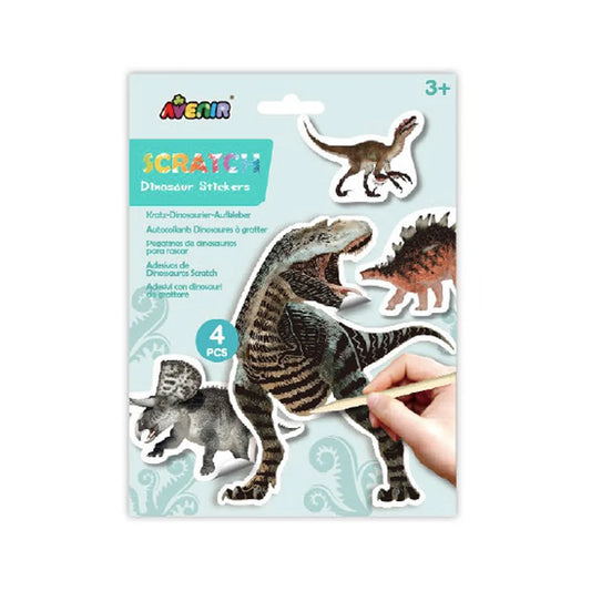Scratch Dinosaur Stickers