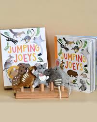 Jumping Joeys Book & Finger Puppet Gift Set - Tara's Treasure