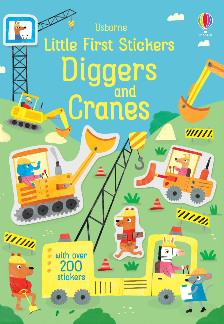 Little First Stickers Diggers and Crane