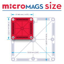 MAGNA-TILES - Combo + microMAGS - 62 Piece Set