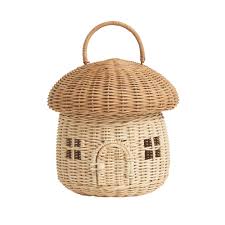 Rattan Mushroom Basket