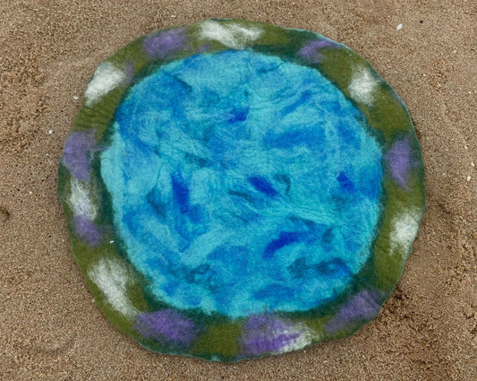 Felt Ocean Mat Small - Himalayan Felt Co