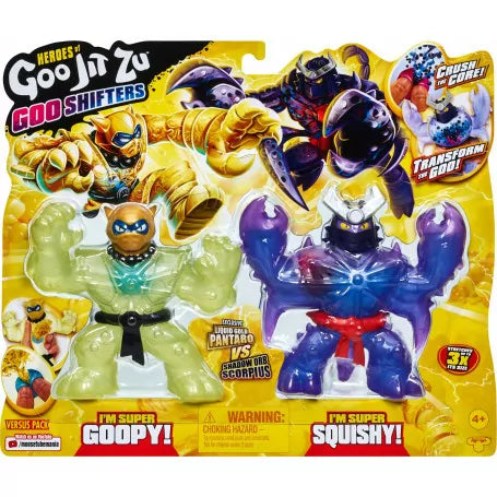 Heroes Of Goo-Jit-zu Series 7 Goo Shifters vs Pack Pantaro Vs Scorpius