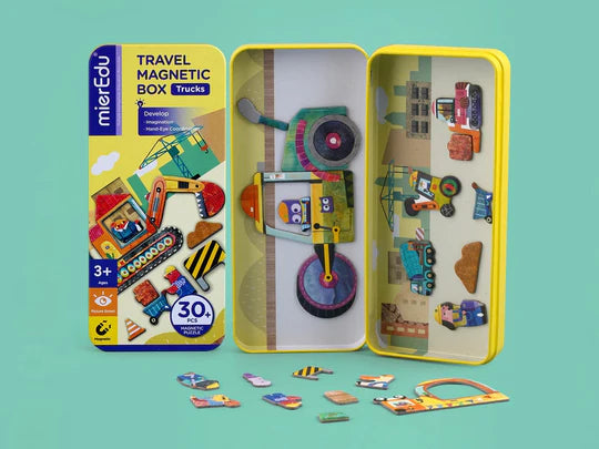 Travel Magnetic Puzzle - Trucks